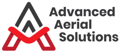 Advanced Aerial Solution Log Grey with White Background